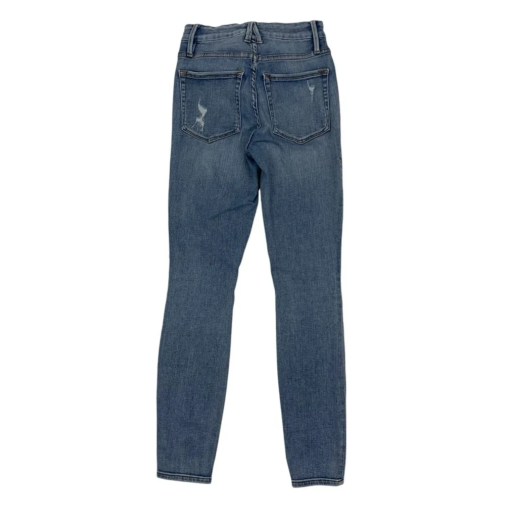 Good‎ American Jeans Skinny 25 Blue Stretch High Rise Casual Streetwear